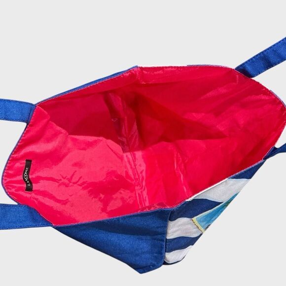 Lancome Fashion Tote Striped Beach Vacation Summer - Picture 7 of 8